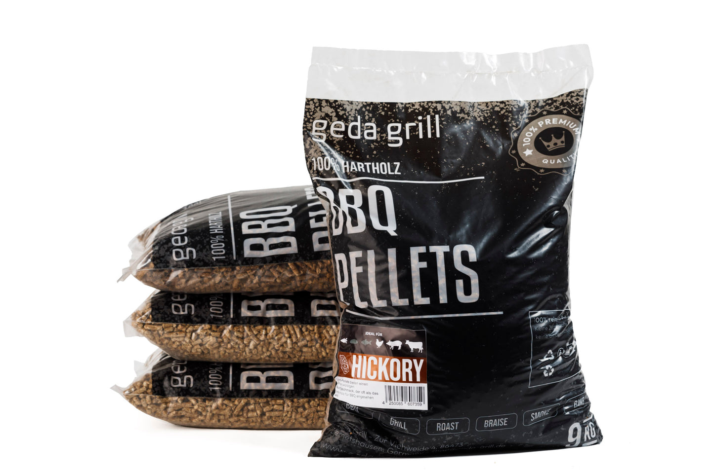 BBQ premium Hartholz Pellets Hickory 9kg - GEDA Grill