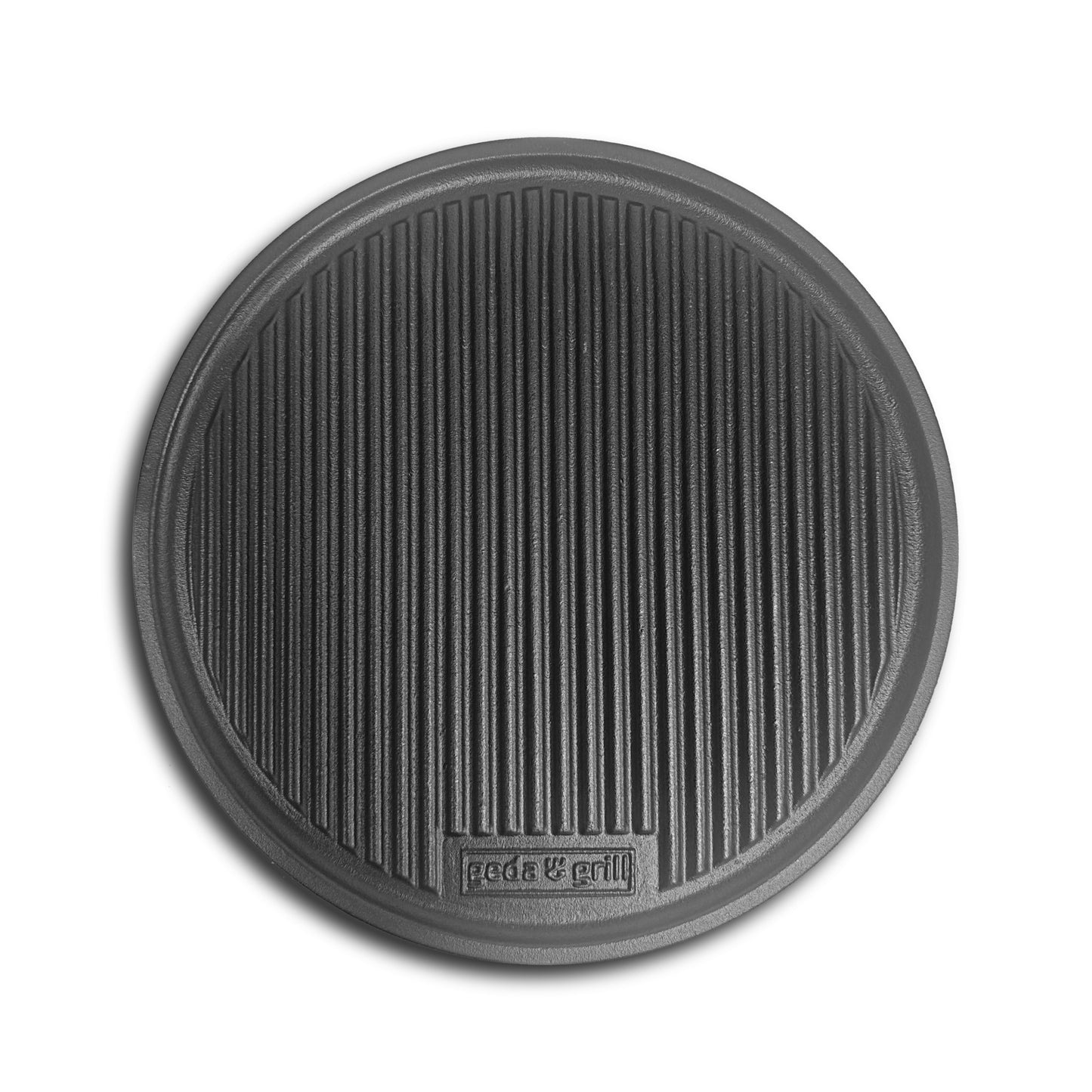 Grillplatte aus Gusseisen, GEDA Gussplatte 32 cm doppelseitig