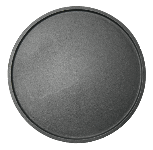 Grillplatte aus Gusseisen, GEDA Gussplatte 32 cm doppelseitig