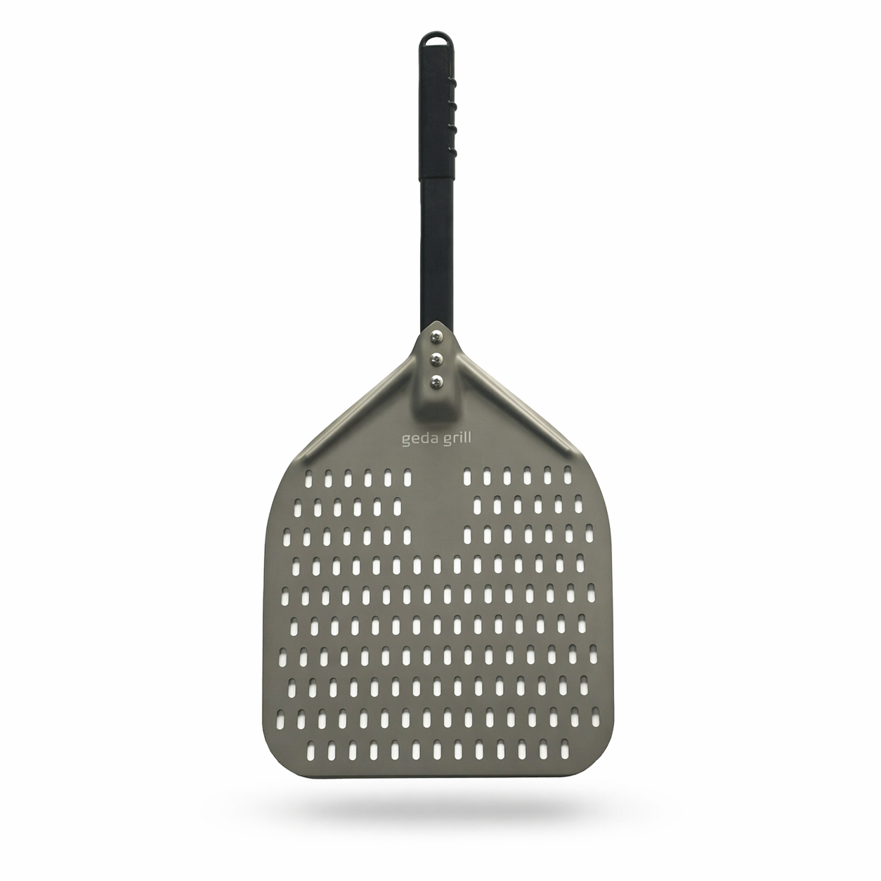 GEDA Flamma aluminum pizza peel 30cm, anodized, perforated, removable
