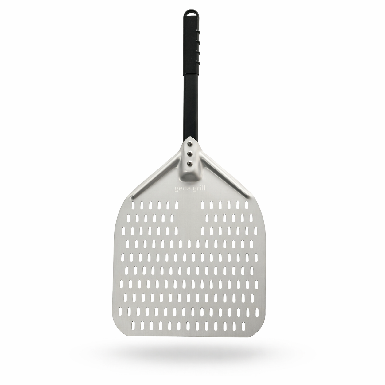 GEDA Flamma aluminum pizza peel 30cm, anodized, perforated, removable