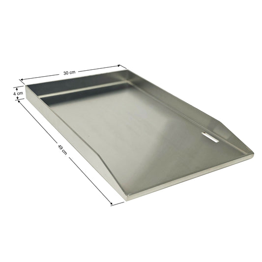 'ODIN' Edelstahl Plancha 49*30*4cm - GEDA Grill premium Grillplatte