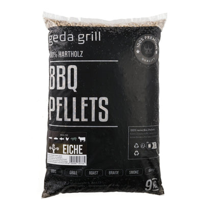 BBQ premium Hartholz Pellets Eiche 9kg - GEDA Grill - GEDA Grill