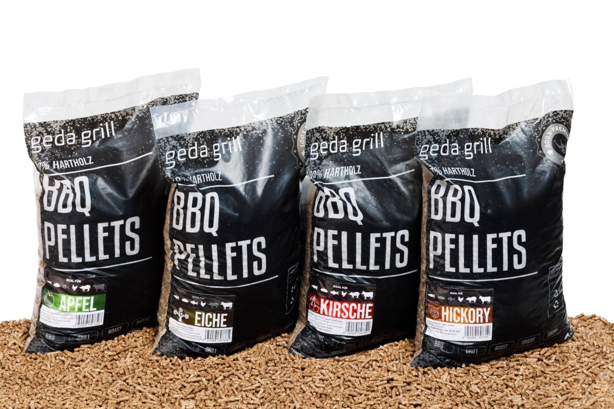 BBQ premium Hartholz Pellets Kirsche 9kg - GEDA Grill - GEDA Grill