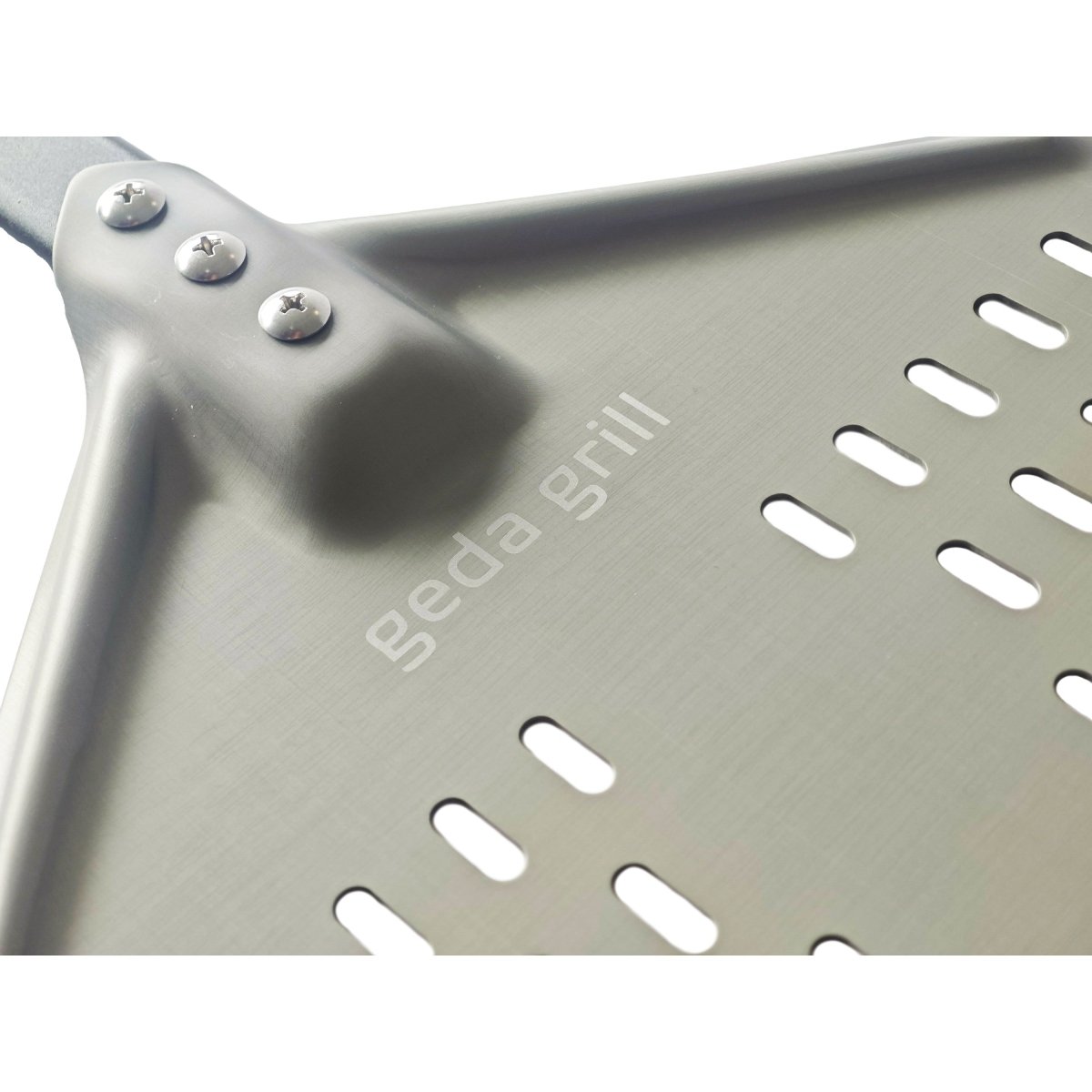 GEDA Flamma Aluminium Pizzaheber 30cm, eloxiert, perforiert, abnehmbar - GEDA Grill