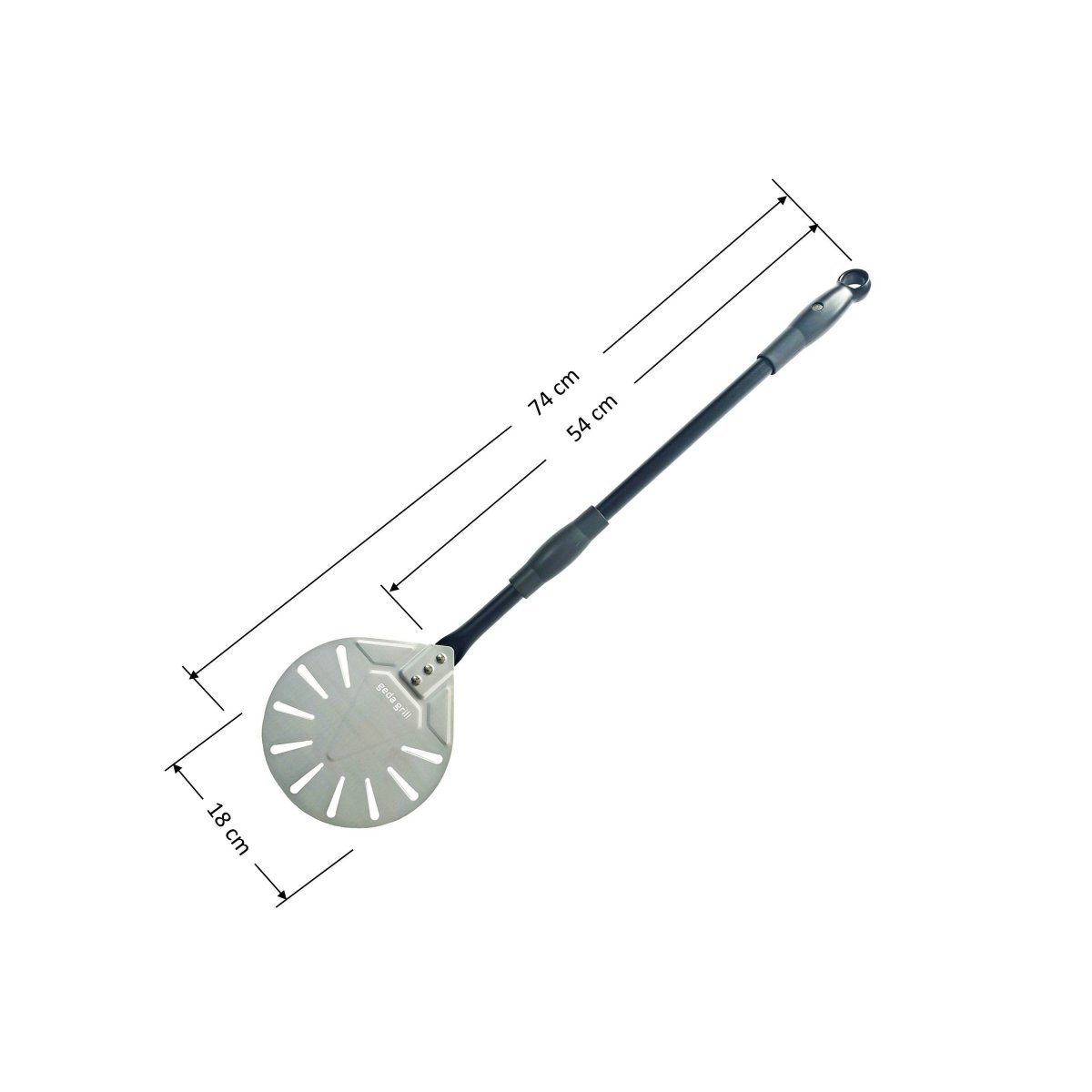 GEDA Flamma runder aluminium Pizzawender Ø17,8cm abnehmbar - GEDA Grill
