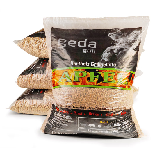 GEDA Grill Premium Hartholz BBQ Pellets Apfel 10kg